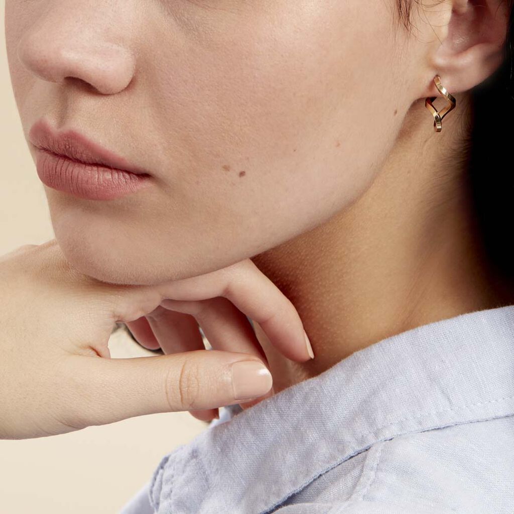 Créoles Helmine Or Jaune - Boucles d'oreilles créoles Femme | Histoire d’Or
