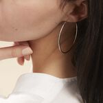 Cr&eacute;oles Argent Blanc Agathe - Boucles d'oreilles cr&eacute;oles Femme | Histoire d&rsquo;Or