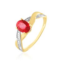 Bague Candice Or Jaune Rubis