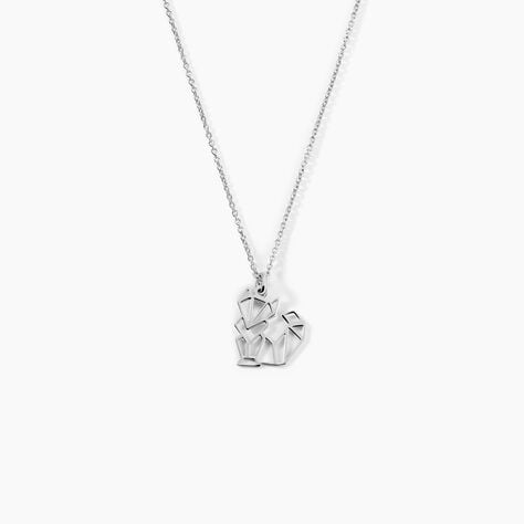 Collier Argent Blanc Alekdandarine - Ras de cou Femme | Histoire d’Or