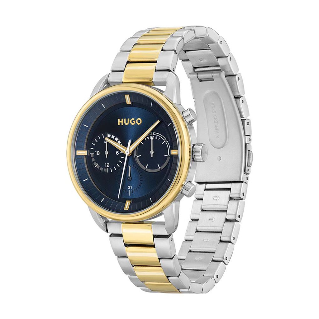 Montre Hugo Advise Bleu - Montres Homme | Histoire d’Or