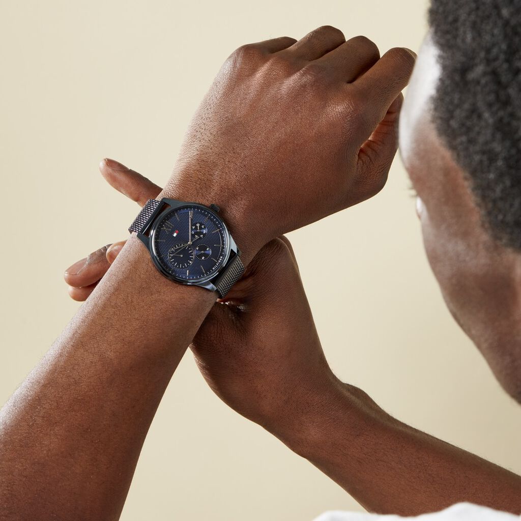 Montre Tommy Hilfiger Damon Bleu - Montres Homme | Histoire d’Or