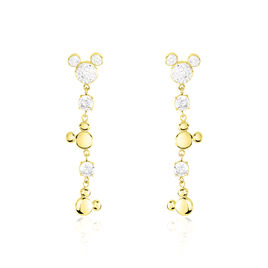 Boucles D'oreilles Pendantes Disney Acier Doré Oxyde - Boucles d'oreilles fantaisie Femme | Histoire d’Or
