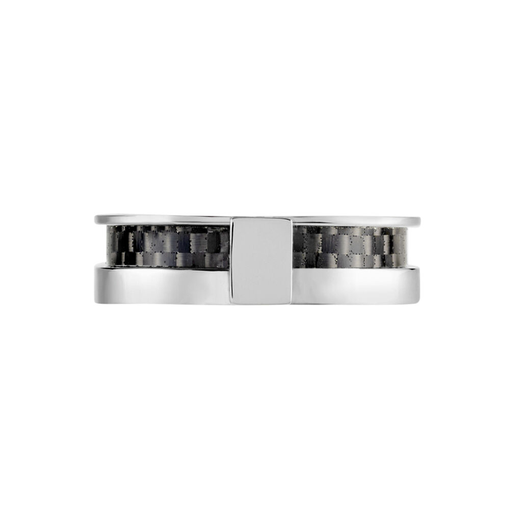 Bague Karly Acier Blanc - Bagues fantaisie Homme | Histoire d’Or