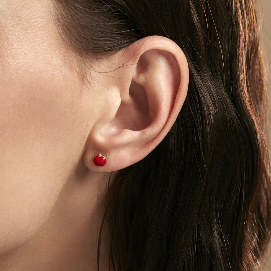 Boucles D'oreilles Puces Eve Or Jaune - Clous d'oreilles Enfant | Histoire d’Or