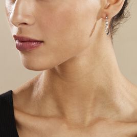 Boucles D'oreilles Pendantes Claudia Argent Blanc Oxyde De Zirconium - Boucles d'oreilles fantaisie Femme | Histoire d’Or