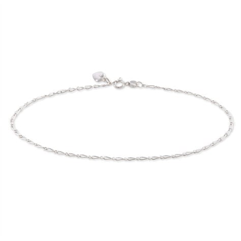 Chaîne De Cheville Ylliana Argent Blanc - Chaînes de cheville Femme | Histoire d’Or
