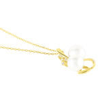 Collier Wandula Or Jaune Perle De Culture Et Diamant - Colliers Femme | Histoire d&rsquo;Or
