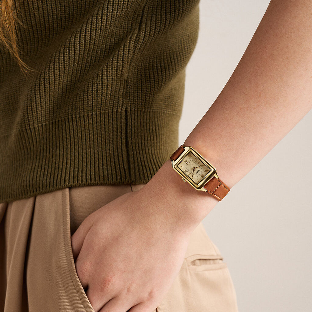 Montre Fossil Raquel Champagne - Montres Femme | Histoire d&rsquo;Or
