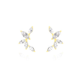 Boucles D'oreilles Barrettes Youssa Barrettes 5 Or Jaune Oxydes - Boucles d'oreilles pendantes Femme | Histoire d’Or