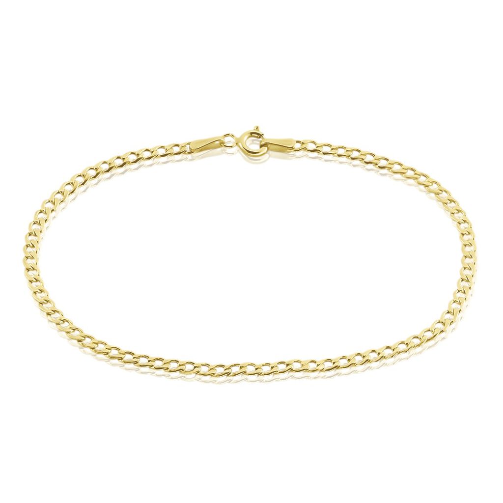 Bracelet Iris Or Jaune Maille Gourmette - Bracelets cha&icirc;ne Femme | Histoire d&rsquo;Or