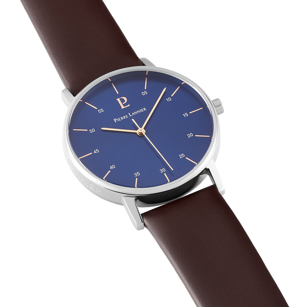 Montres Pierre Lannier 202J164 Acier Boucle Ardillon Blanc Ronde -  HIMHBQB6850 • Histoire d'Or