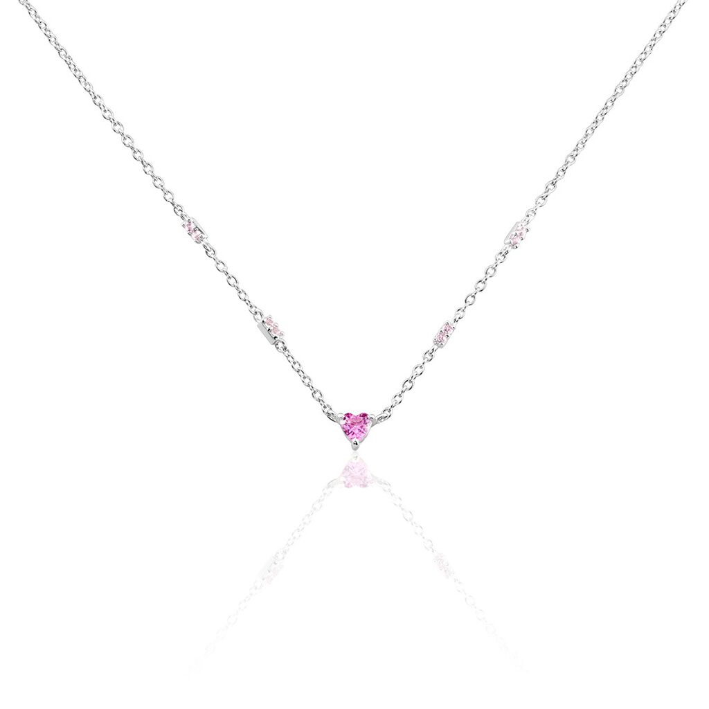 Collier Argent Blanc Declaration Oxyde De Zirconium - Colliers fantaisie Femme | Histoire d’Or