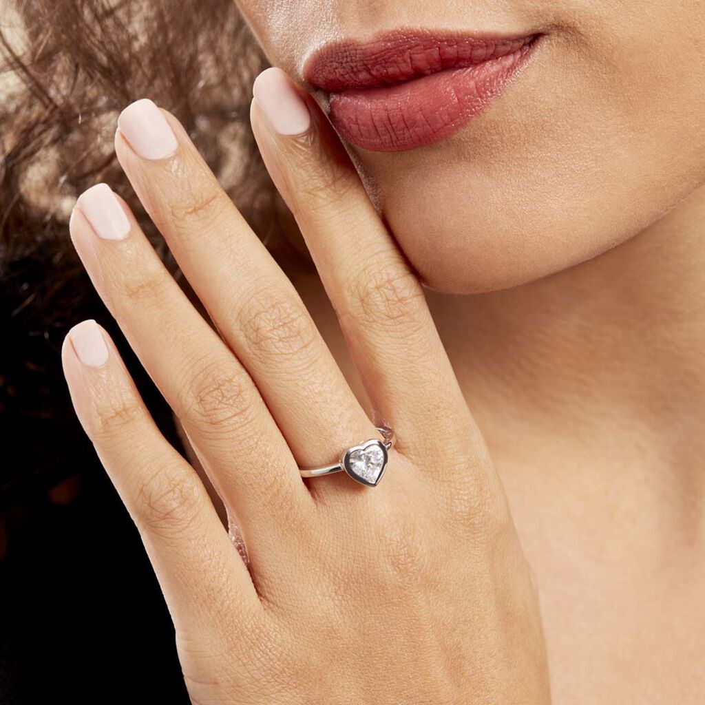 Bague Dahud Argent Oxyde De Zirconium - Bagues Coeur Femme | Histoire d’Or