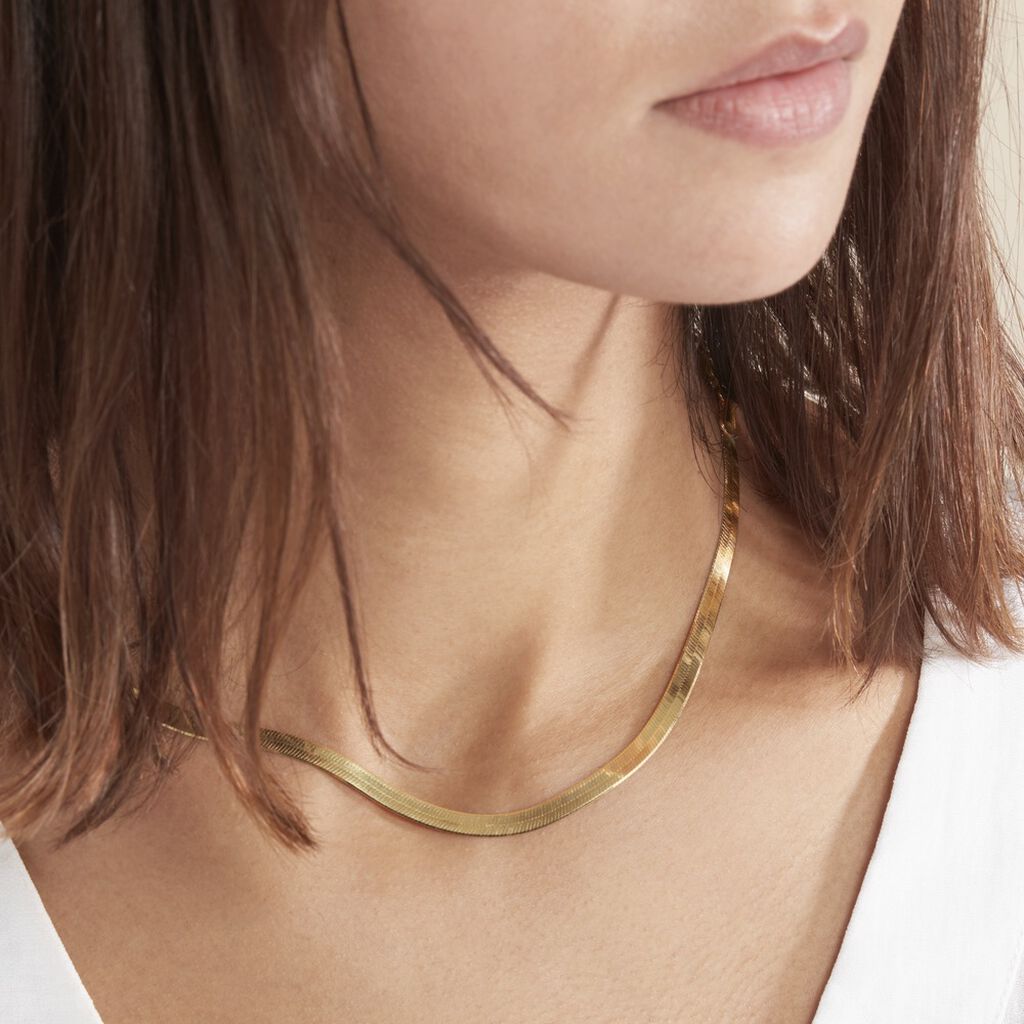 Collier Argent Jaune Alay - Chaines Femme | Histoire d’Or