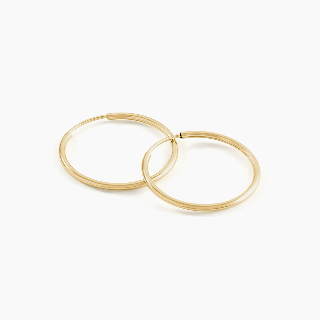 Créoles Dominae Or Jaune - Boucles d'oreilles créoles Femme | Histoire d’Or