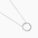 Collier Amene Or Blanc Diamant - Colliers Femme | Histoire d&rsquo;Or