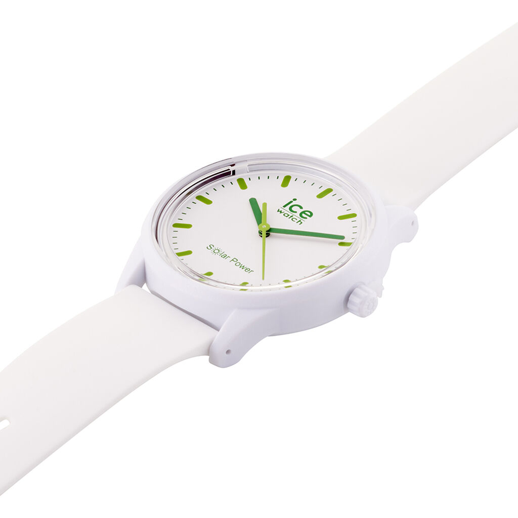 Montre Ice Watch Solar Power Blanc - Montres solaires Famille | Histoire d&rsquo;Or