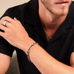 Bracelet Dax Acier Tricolore Oxyde De Zirconium - Bracelets Homme | Histoire d&rsquo;Or
