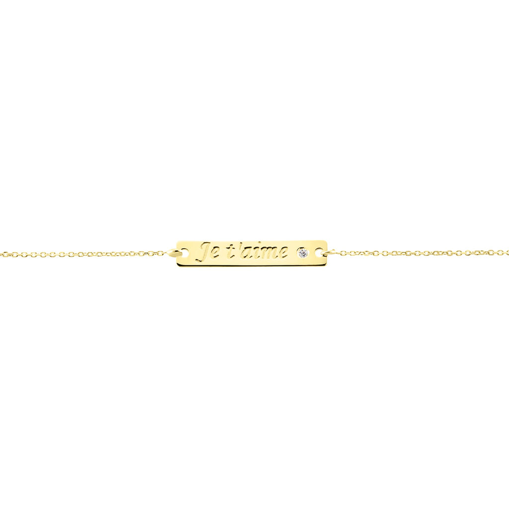 Bracelet Or Jaune Xaverianne Oxyde - Bracelets Femme | Histoire d’Or