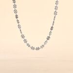 Collier Ashlee Argent Blanc - Ras de cou Femme | Histoire d&rsquo;Or