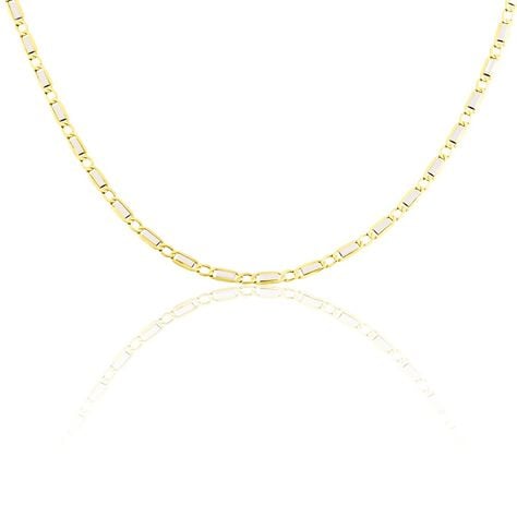 Collier Danae Plaquette Or Bicolore - Chaines Homme | Histoire d’Or