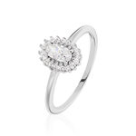 Bague Solitaire Shandrany Argent Blanc Oxyde De Zirconium - Bagues solitaires Femme | Histoire d&rsquo;Or