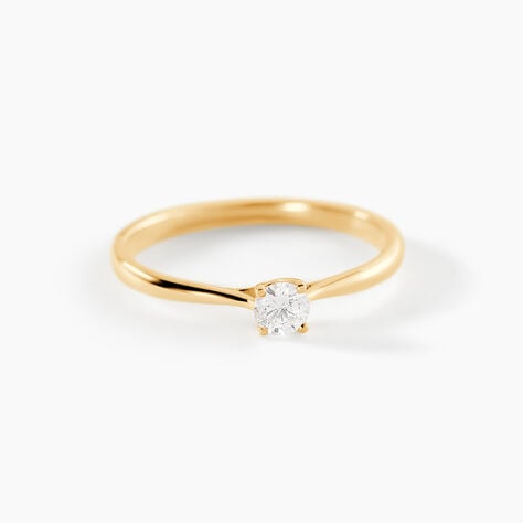 Bague Solitaire Victoria Or Jaune Diamant - Bagues solitaires Femme | Histoire d&rsquo;Or
