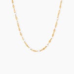 Collier Asteria Argent Dor&eacute; A L'Or 750/1000 - Bijoux sans pierre Femme | Histoire d&rsquo;Or