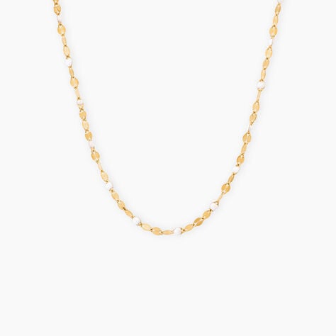 Collier Asteria Argent Dor&eacute; A L'Or 750/1000 - Bijoux sans pierre Femme | Histoire d&rsquo;Or