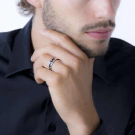 Bague Karly Acier Blanc - Bagues fantaisie Homme | Histoire d’Or