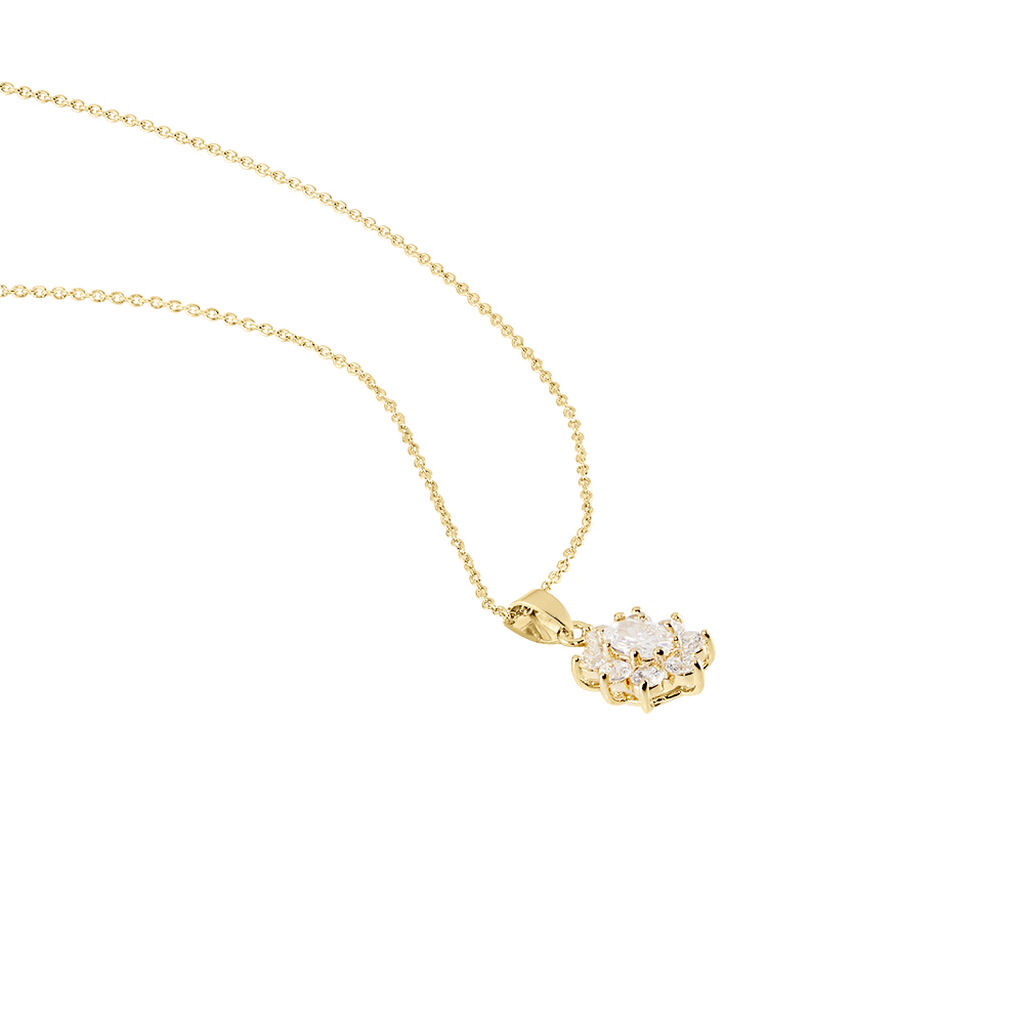 Collier Lisea Plaqué Or Oxydes De Zirconium - Colliers fantaisie Femme | Histoire d’Or