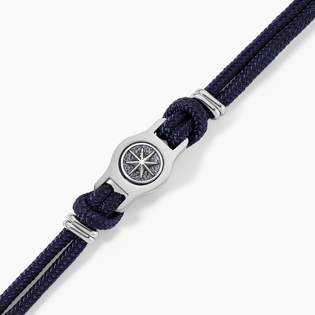 Bracelet Paulette Acier Blanc - Bracelets cordon Homme | Histoire d&rsquo;Or