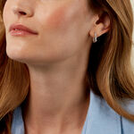 Cr&eacute;oles Eclat d'Aurore Argent Blanc Oxyde De Zirconium - Boucles d'oreilles cr&eacute;oles Femme | Histoire d&rsquo;Or