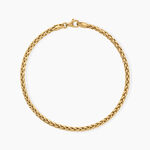 Bracelet Jany Argent Dor&eacute; A L'Or 750/1000 - Bijoux sans pierre Femme | Histoire d&rsquo;Or