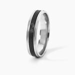 Alliance Camille Ruban Plat Or Blanc - Alliances 18 carats Unisex | Histoire d&rsquo;Or