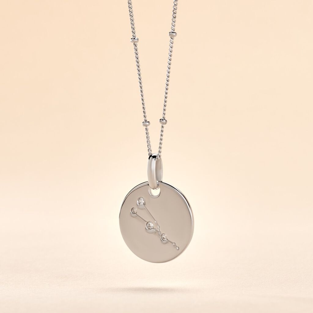Collier Astr Argent Oxydes De Zirconium - Colliers Zodiaque Femme | Histoire d&rsquo;Or