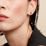 Boucles D'oreilles Puces Midnight Royalty Plaqu&eacute; Or Jaune Oxyde - Boucles d'oreilles fantaisie Femme | Histoire d&rsquo;Or