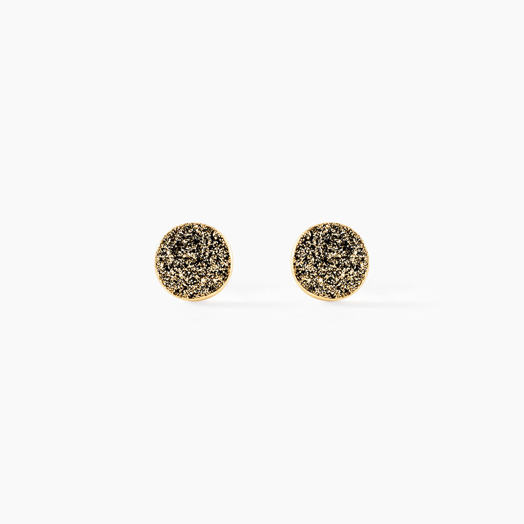 Boucles D'oreilles Puces Eryne Or Jaune - Clous d'oreilles Femme | Histoire d’Or