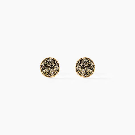 Boucles D'oreilles Puces Eryne Or Jaune - Clous d'oreilles Femme | Histoire d’Or