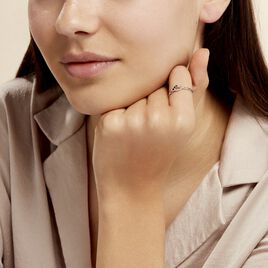Bague Rosalyne Or Blanc Saphir Et Diamant - Bagues avec pierre Femme | Histoire d’Or