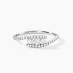 Bague Eternite Or Blanc Diamant - Bagues avec pierre Femme | Histoire d&rsquo;Or