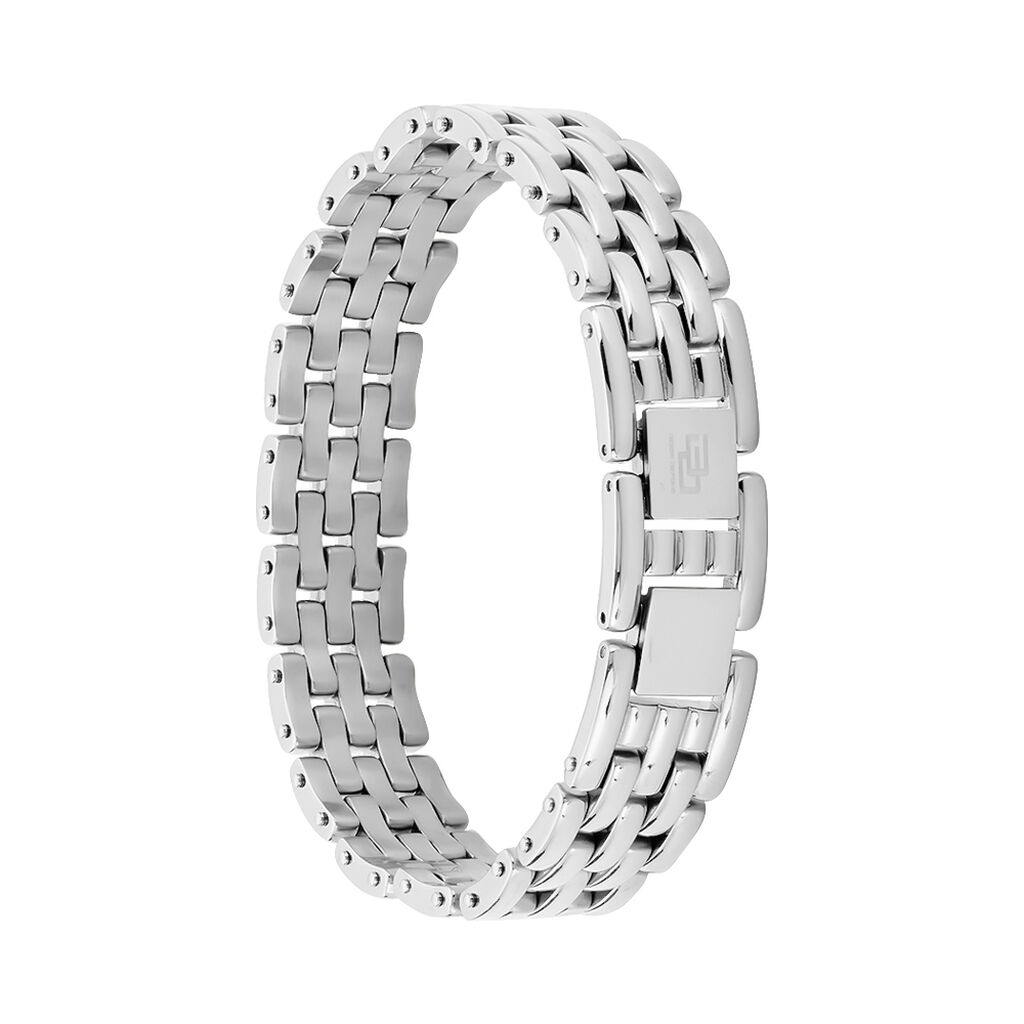 Bracelet Celicia Maille Grain De Riz Acier Blanc - Bracelets Femme | Histoire d’Or
