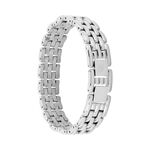 Bracelet Celicia Maille Grain De Riz Acier Blanc - Bracelets Femme | Histoire d&rsquo;Or