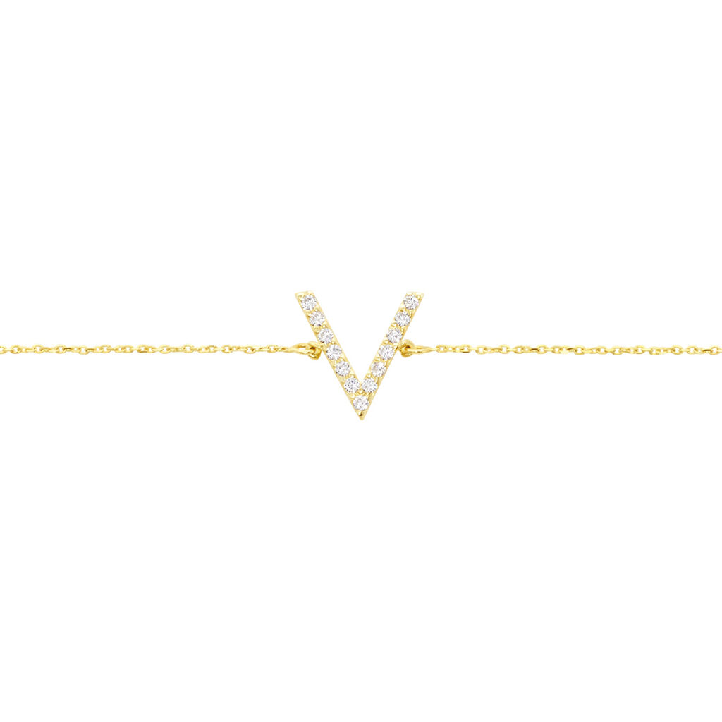Bracelet Celene Or Jaune Oxyde De Zirconium - Bracelets Femme | Histoire d’Or