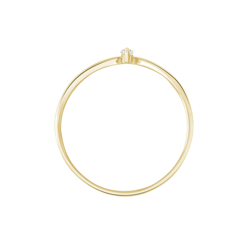 Bague Maye Or Jaune Diamant - Bagues avec pierre Femme | Histoire d’Or