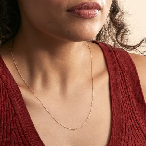 Chaîne Igoa Maille Forçat Diamantee Or Jaune - Chaines  | Histoire d’Or