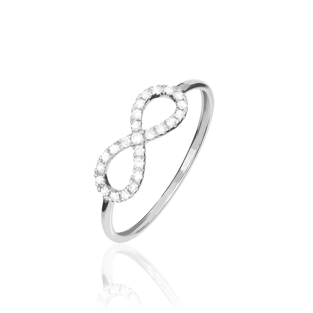 Bague infini or et diamant Clearance