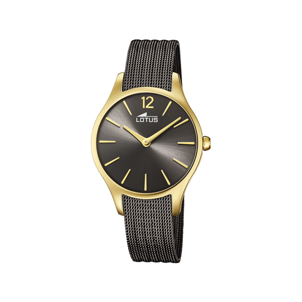 Montre Lotus Bliss Noir - Montres Femme | Histoire d’Or