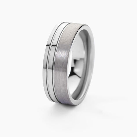 Bague Jourdan Jume Tugstene Blanc - Bagues Homme | Histoire d’Or
